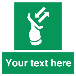 Custom sign safe condition Search and rescue transponder